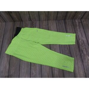 Women's XS Nike Dri-Fit Lime Green Leggings 26.5" long